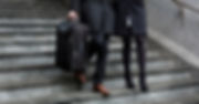 Couple Walking Down Stairs