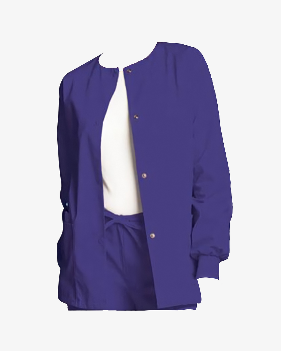 Thumbnail: Women's Warm Up Solid Scrub Jacket