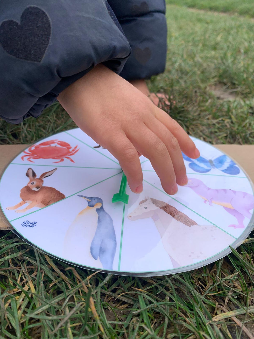 Miniature : Jeu de roue NOMBRES de  mouvements d'animaux