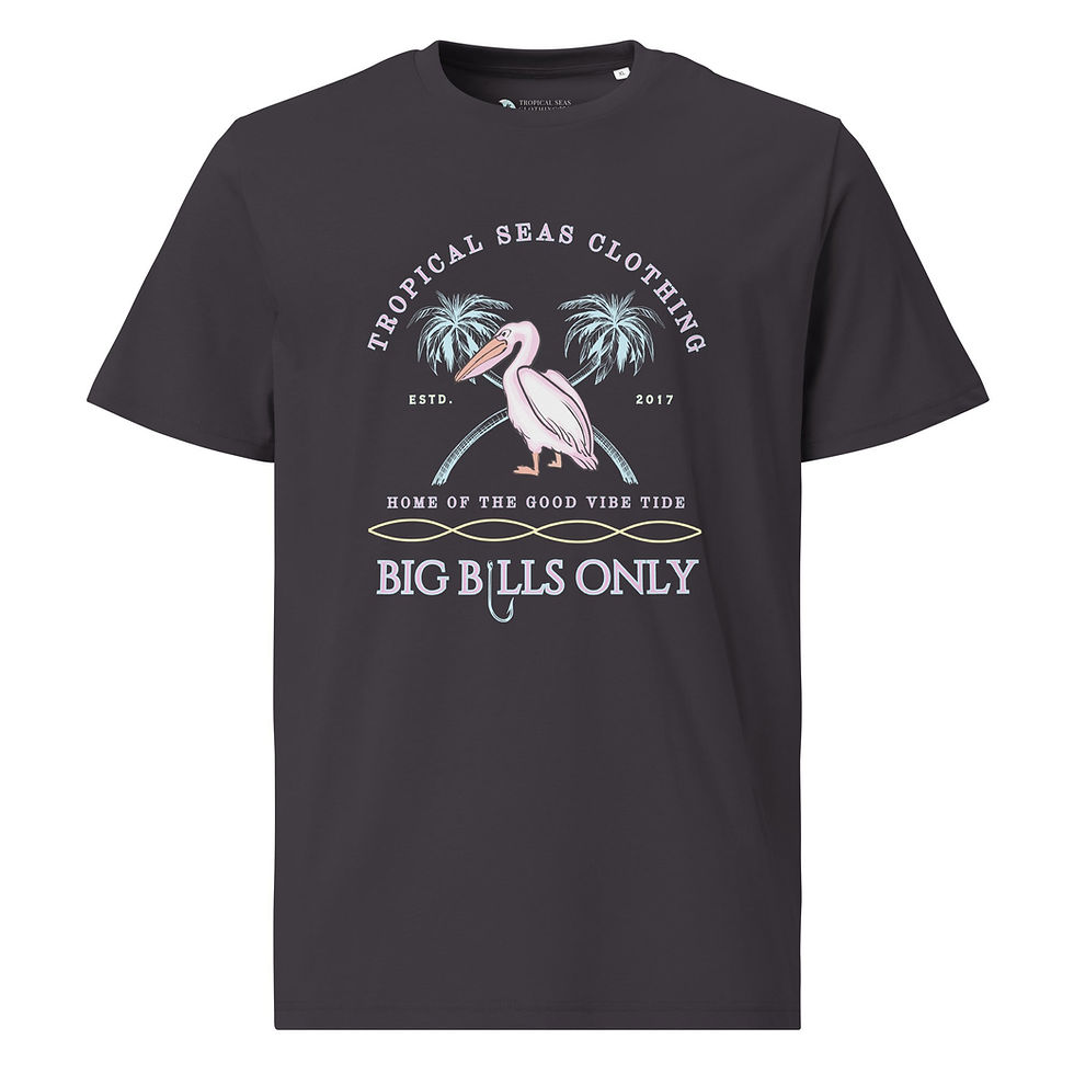 Thumbnail: Premium Men's Tropical Pelican Organic Cotton T-Shirt – Sustainable Comfort with