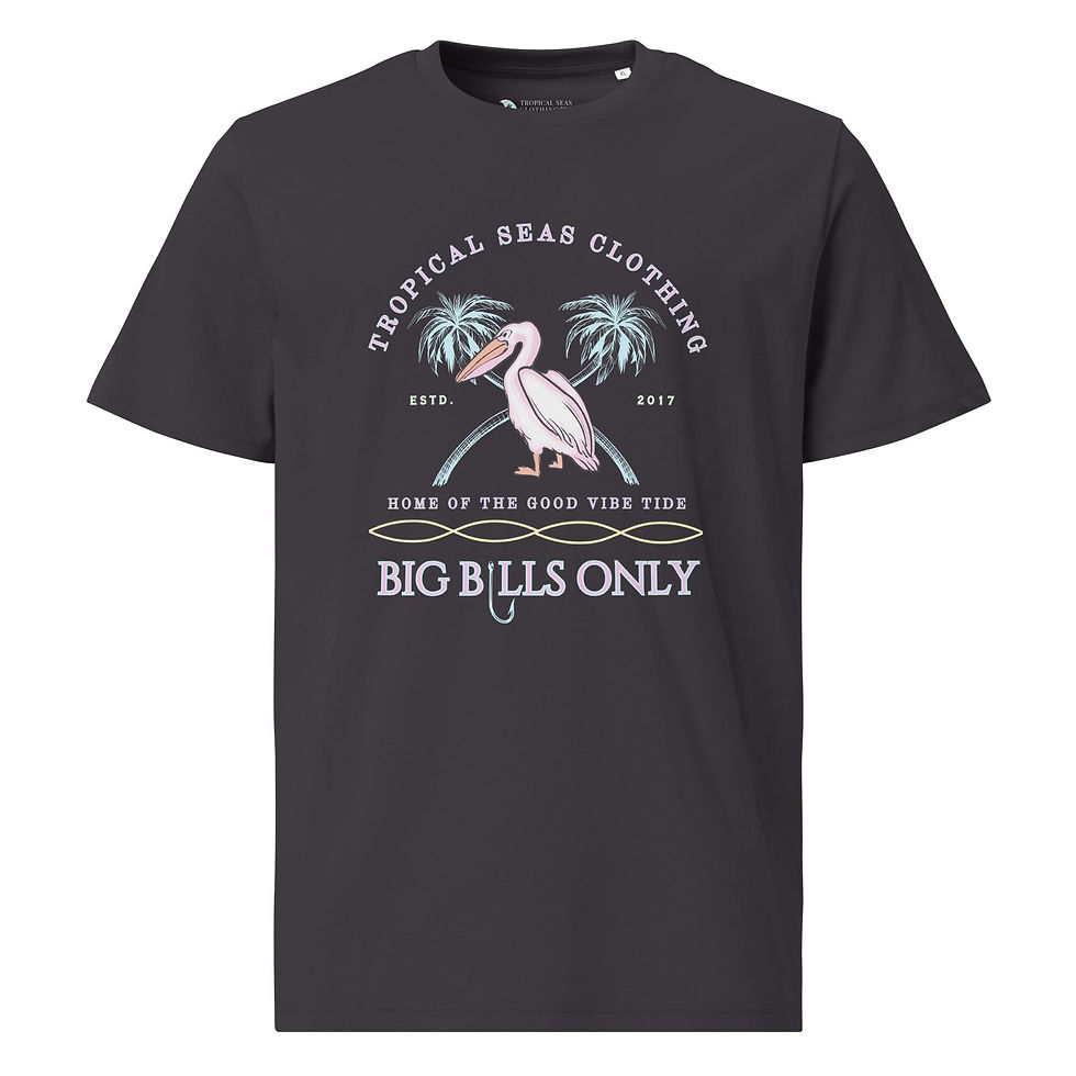 Thumbnail: Premium Men's Tropical Pelican Organic Cotton T-Shirt – Sustainable Comfort with