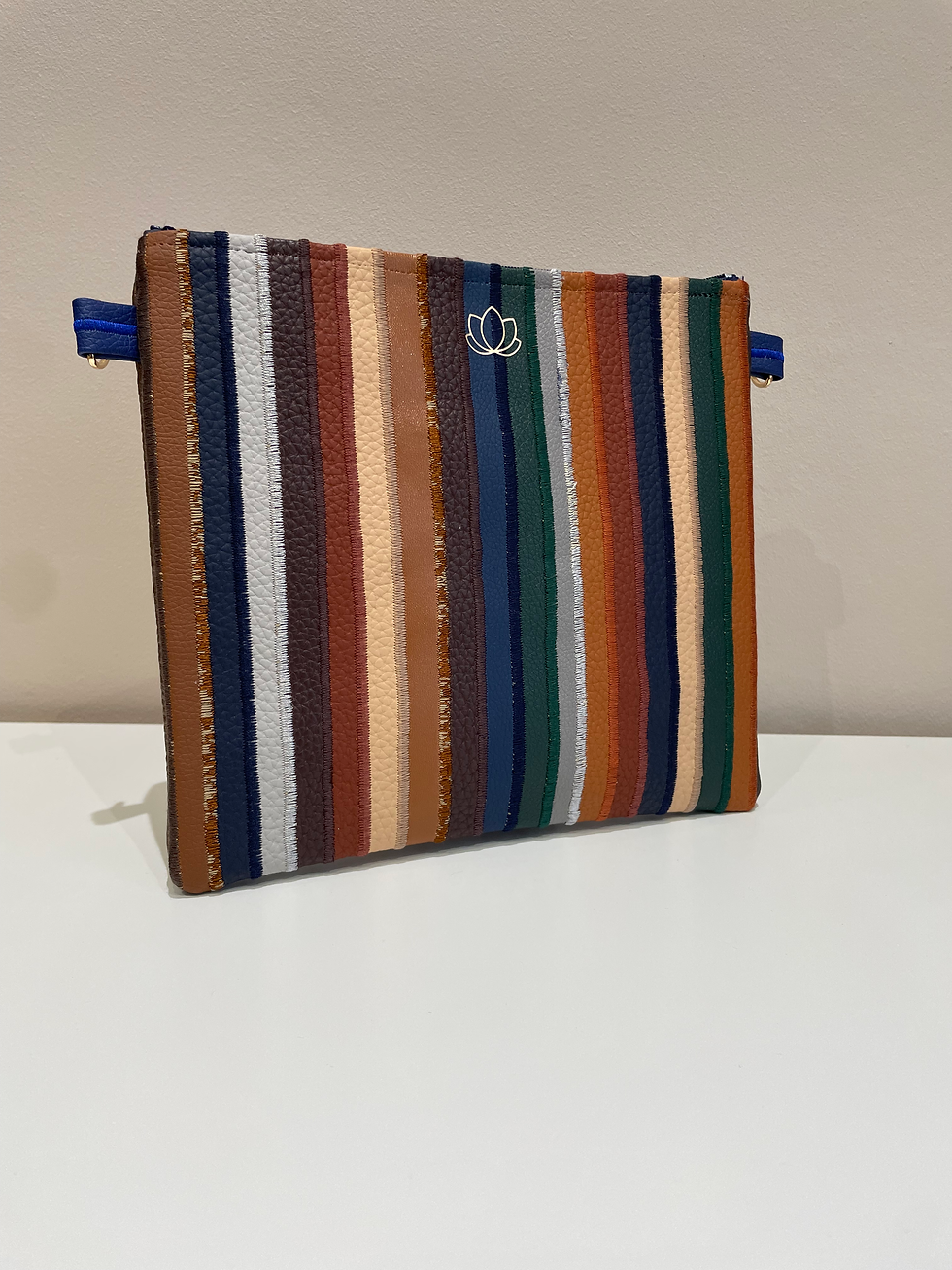 Thumbnail: Autumn stripe clutch