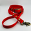 Thumbnail: TailorPup Collar and Leash Set (Cherry Red)