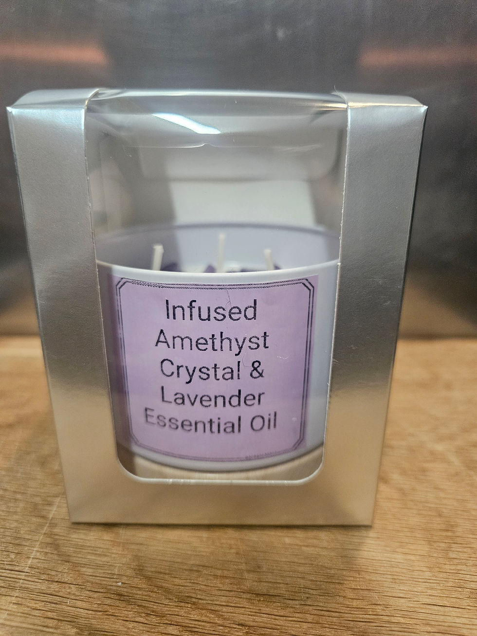 Infused Amethyst Crystal & Lavender Essential Oil