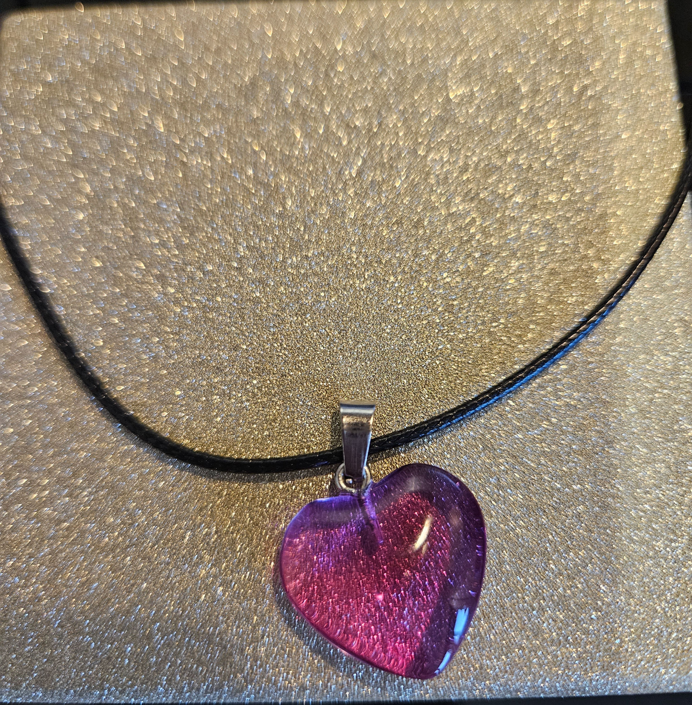 Amethyst Heart Necklace