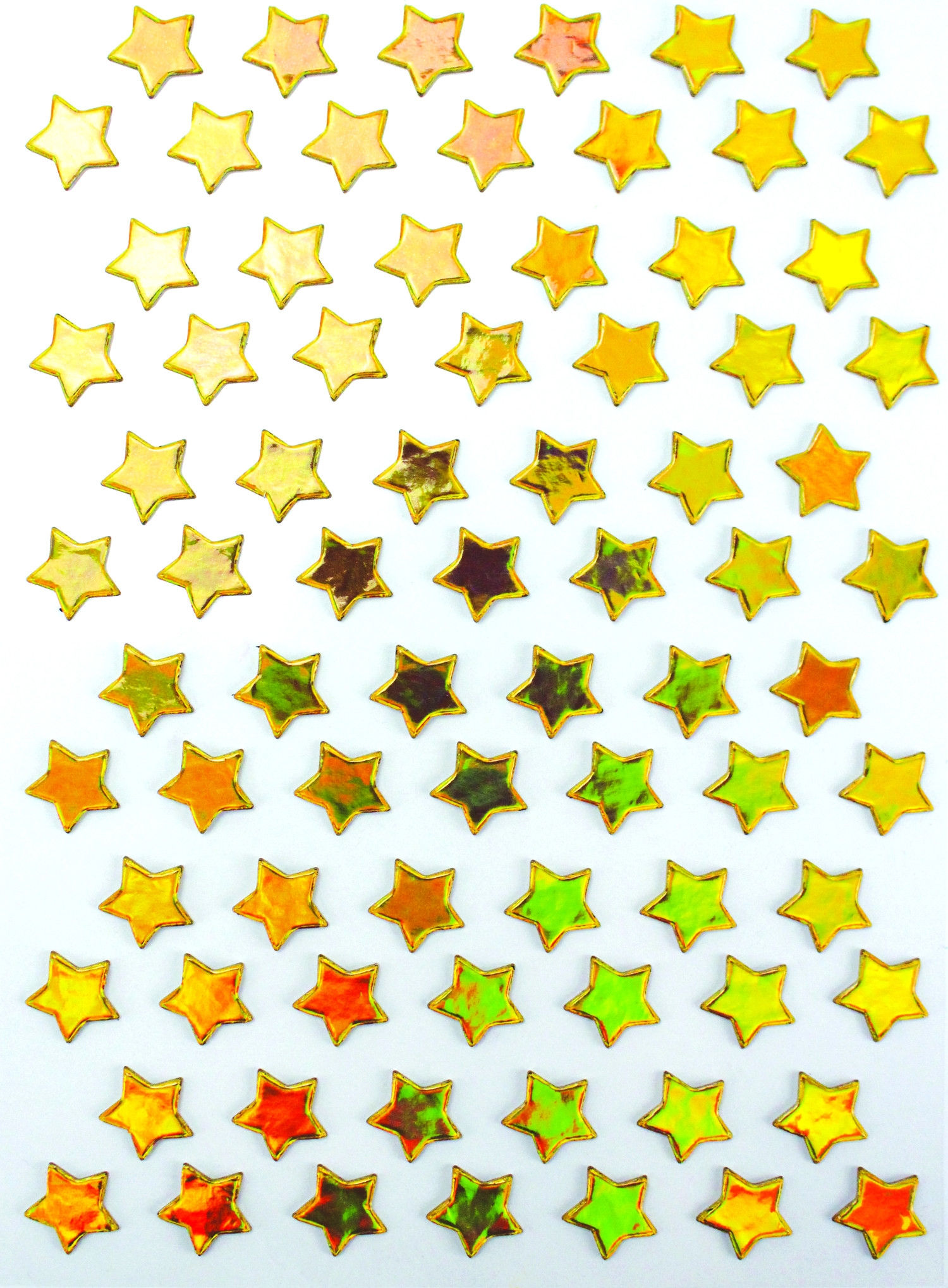 Stickers étoile or 1,5 cm x 78 pcs