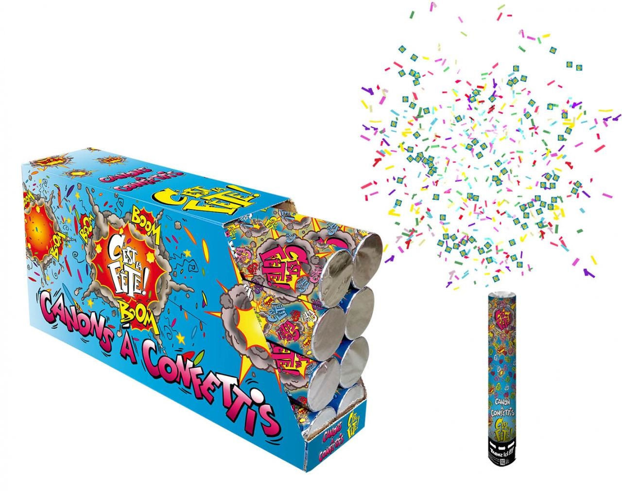 Canon à confettis c'est la fête