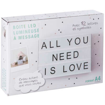 Miniature : Boite lumineuse à message