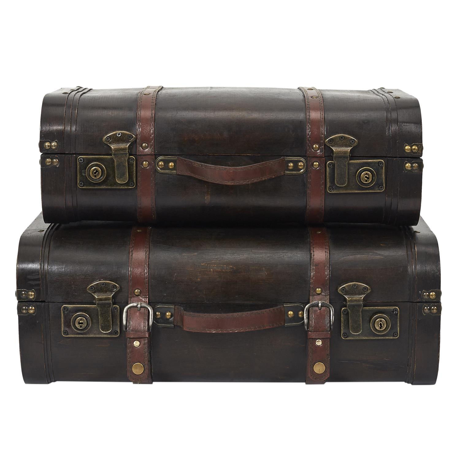 Malle vintage déco x2
