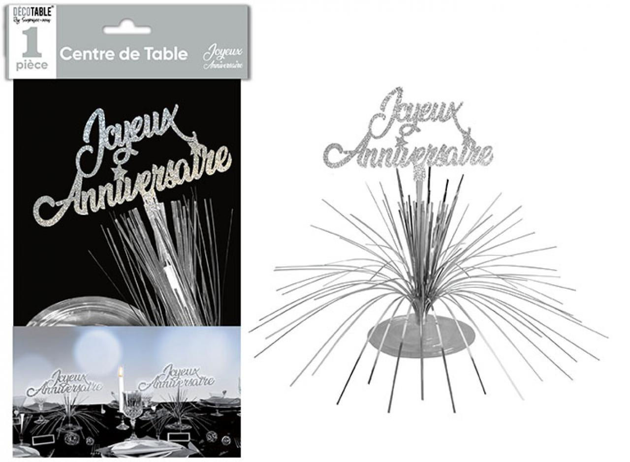 Centre de table joyeux anniversaire