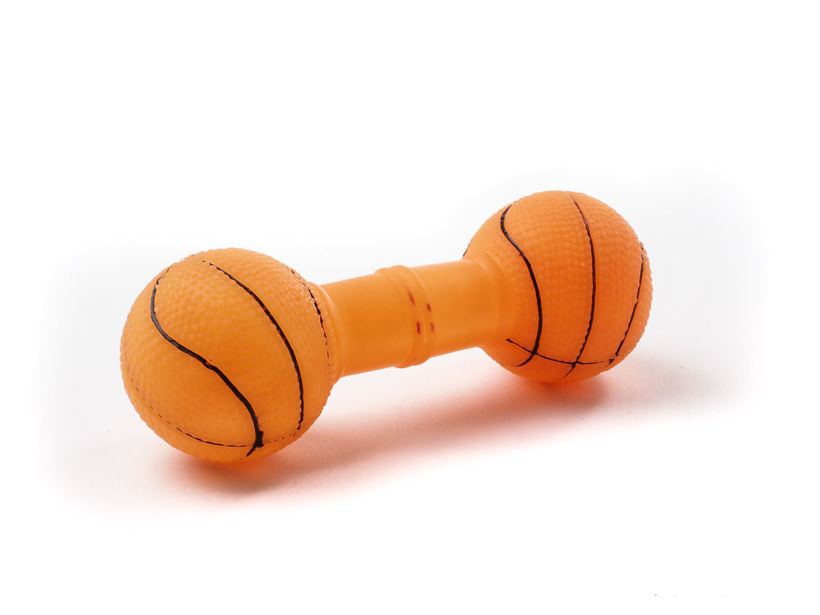 Os ballon basket en vinyle, 16x6 cm, orange