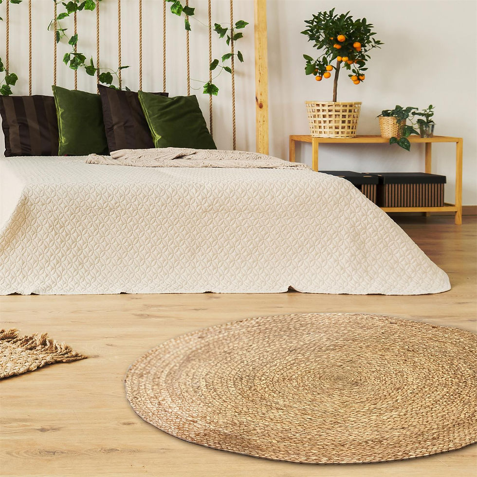 Miniature : Tapis rond jute 120cm