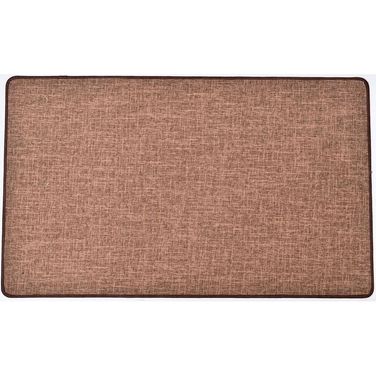 Tapis oriane 45x80cm polyester tisse - camel
