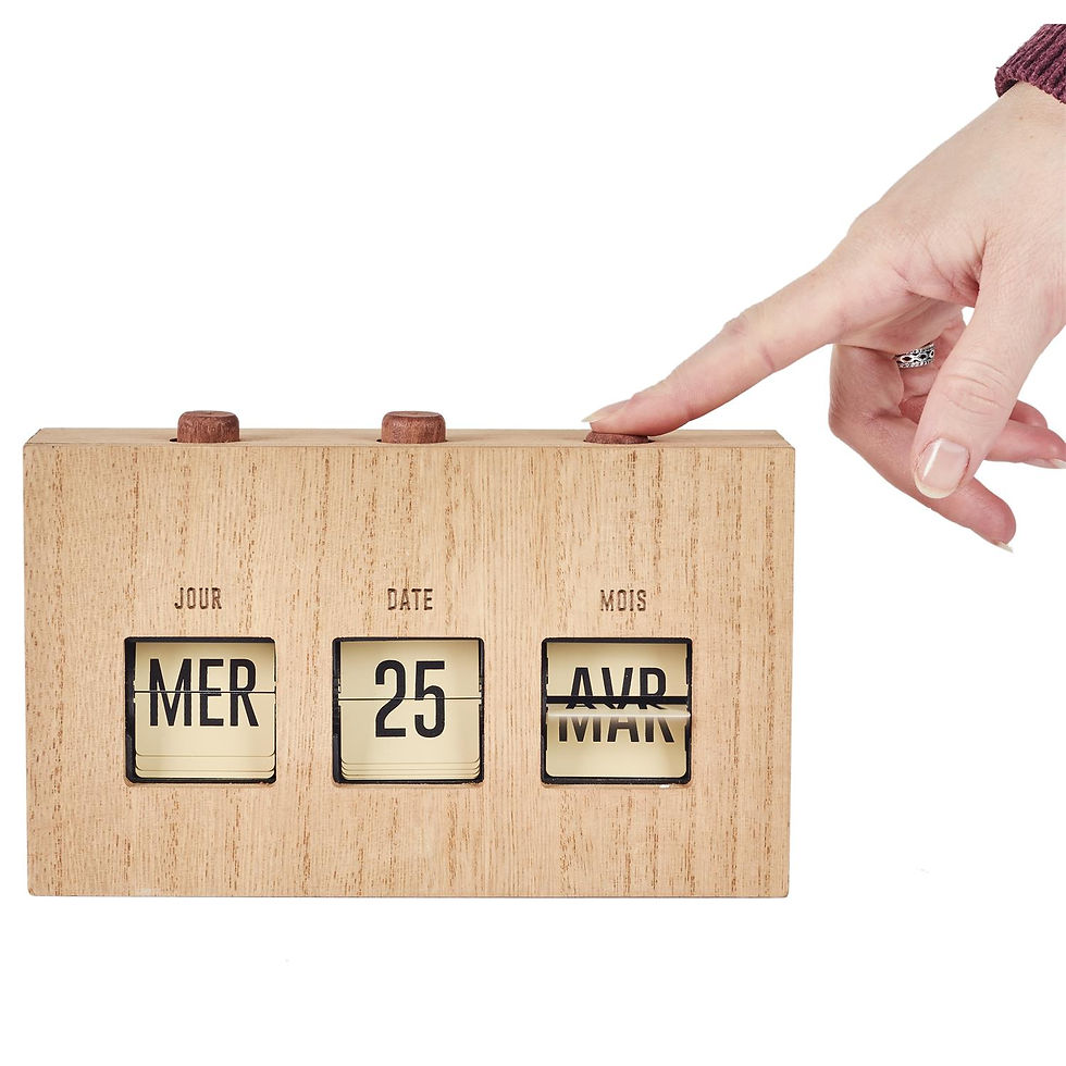 Miniature : Calendrier flip flap déco effet bois