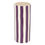 Miniature : Vase rayé Edric haut 30 cm céramique Deep purple