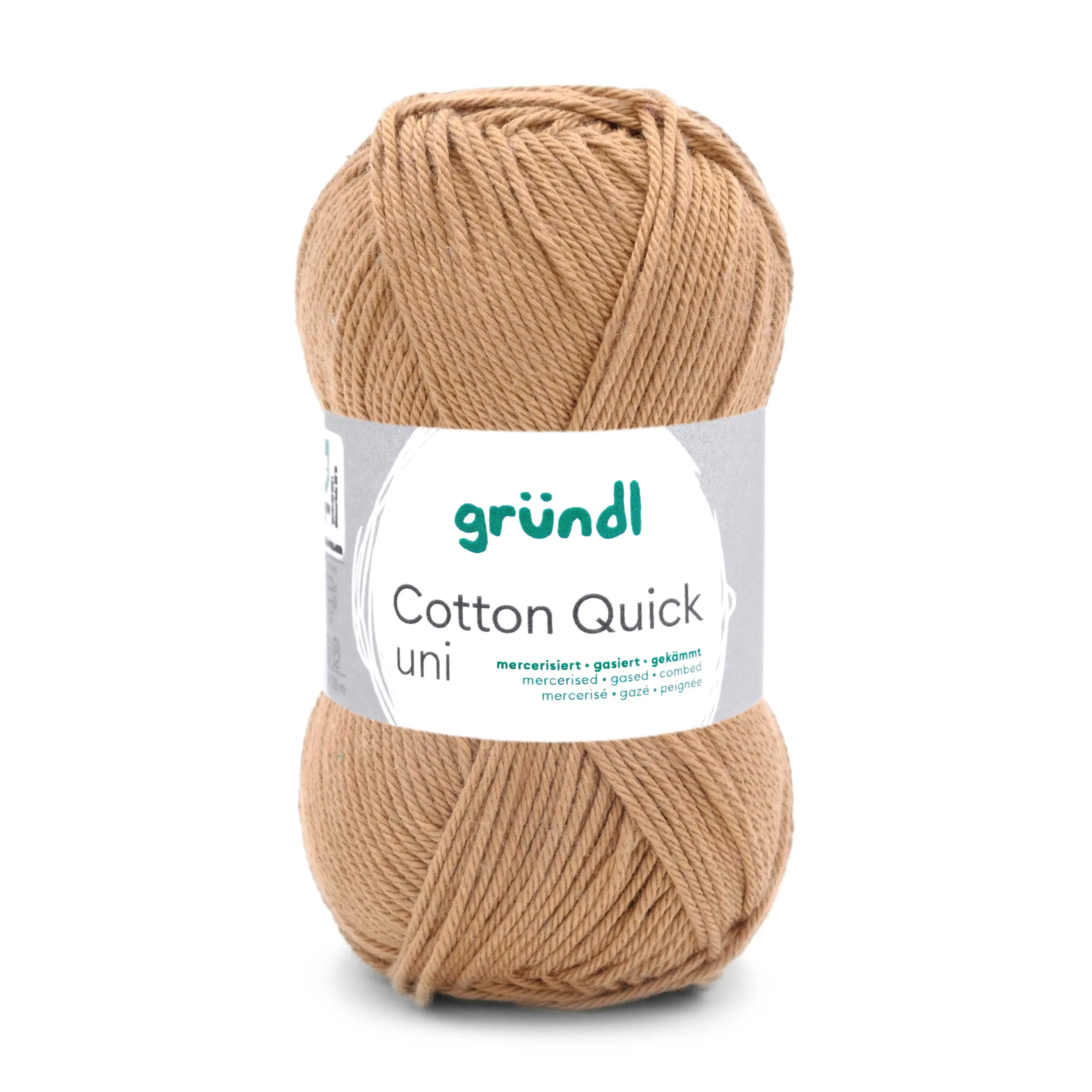 Fil à tricoter Grundl Cotton quick uni 100 % coton 172 laiton