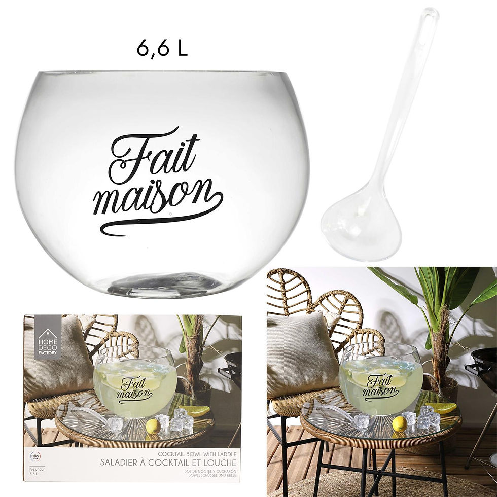 Miniature : Saladier à cocktail 6.6l et louche