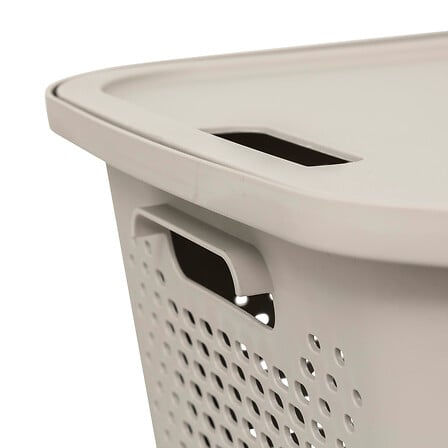 Miniature : Panier avec couvercle Aera 13,9 l plastique lin