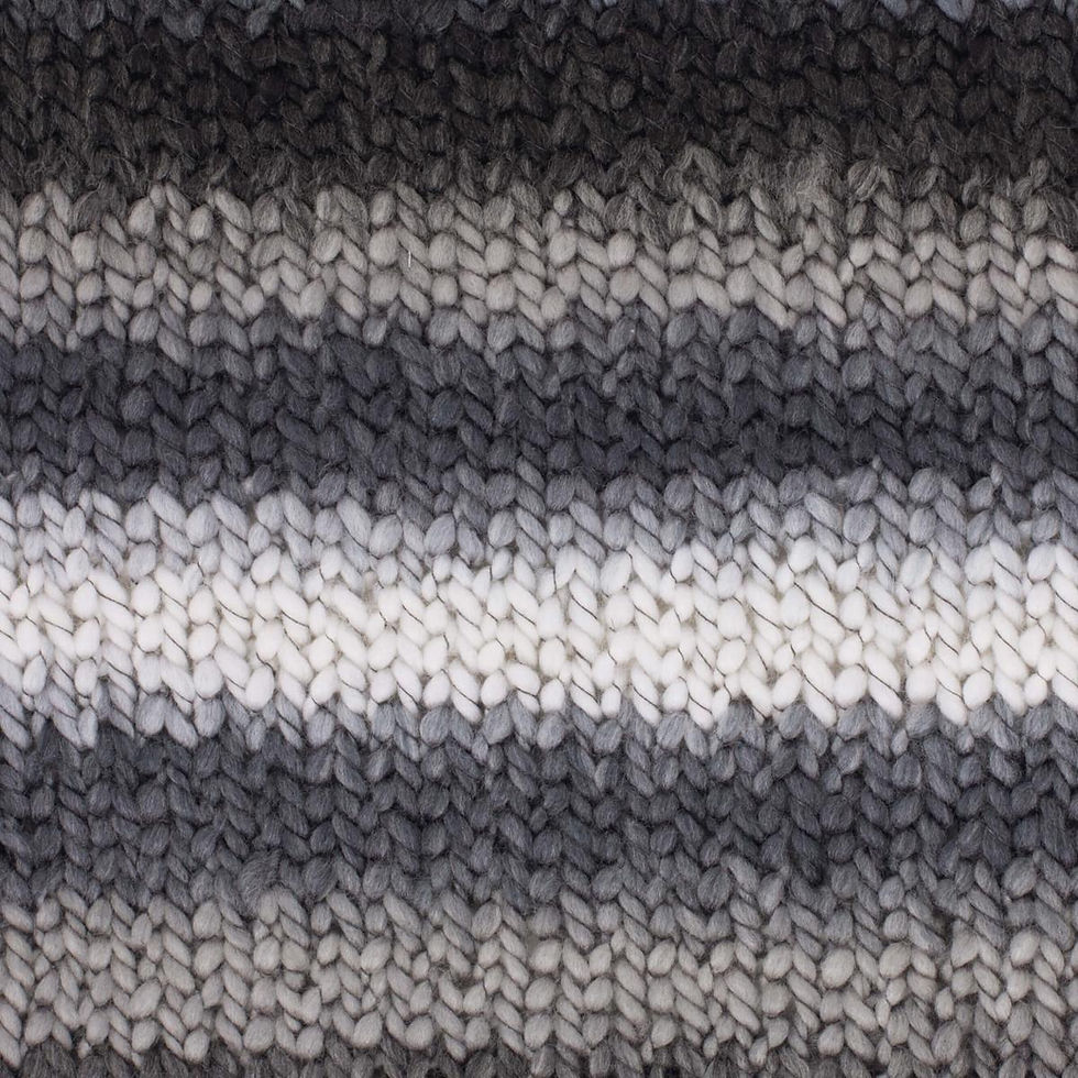 Miniature : Fil à tricoter Grundl Perla color 100 % polyester 22 noir gris