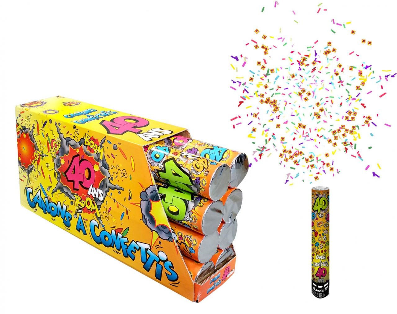 Canon à confettis 40 ans
