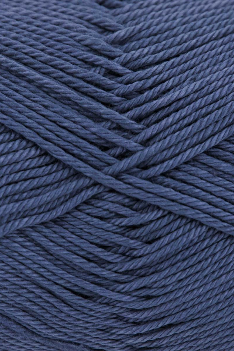 Fil à tricoter Grundl Cotton quick uni 100 % coton 137 gris bleu
