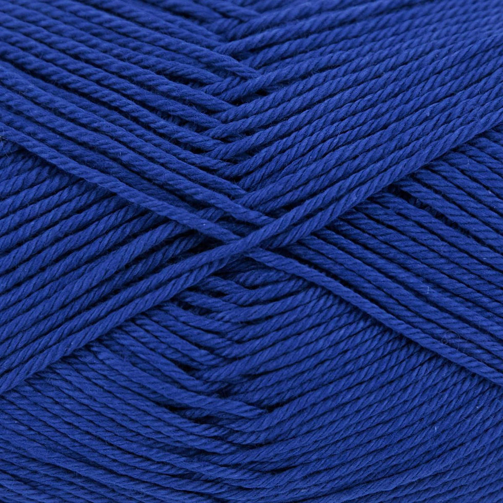 Fil à tricoter Grundl Cotton quick uni 100 % coton 135 bleu marine