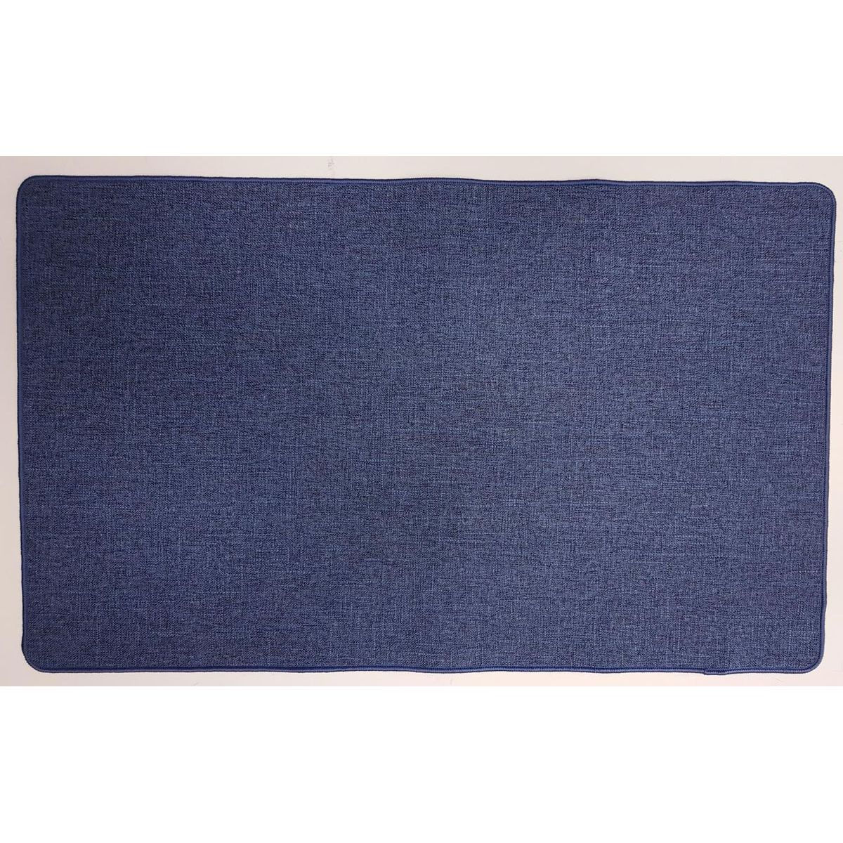Tapis oriane 45x80cm polyester tissé - bleu