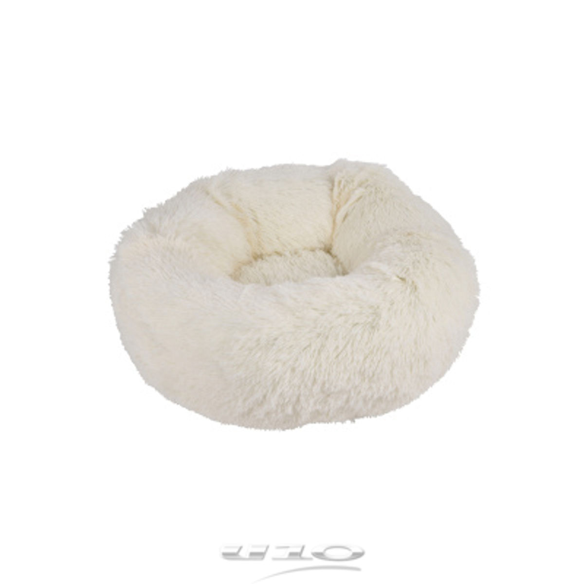 Coussin rond apaisant d55*25cm fluffy écru