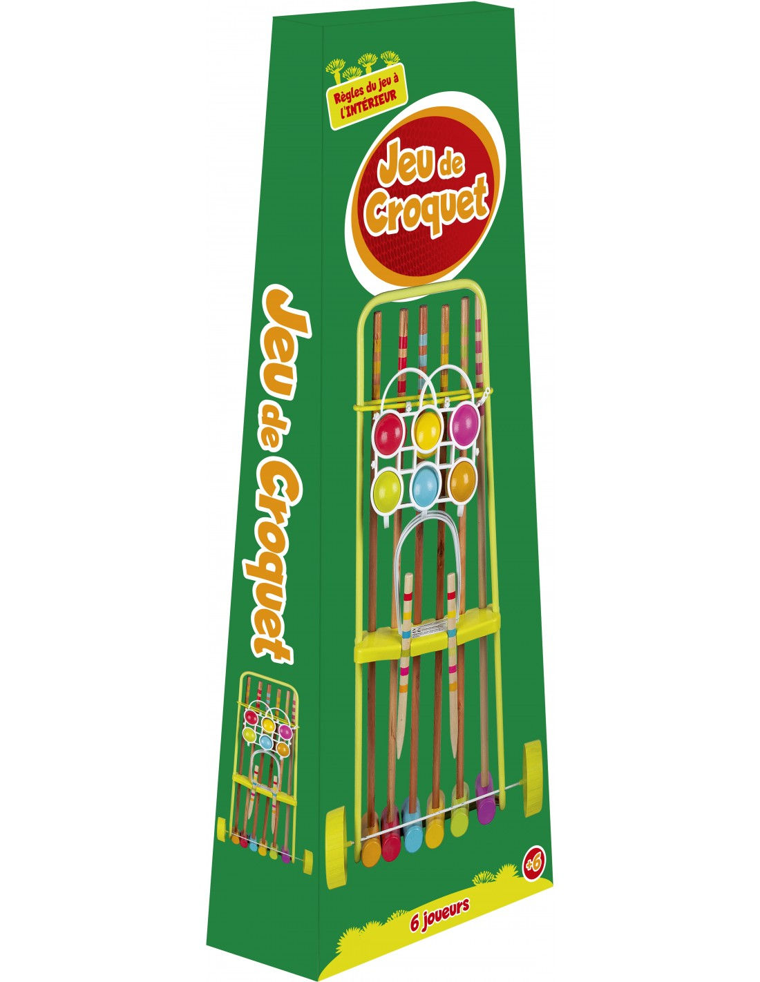 Chariot croquet bois 6j adulte