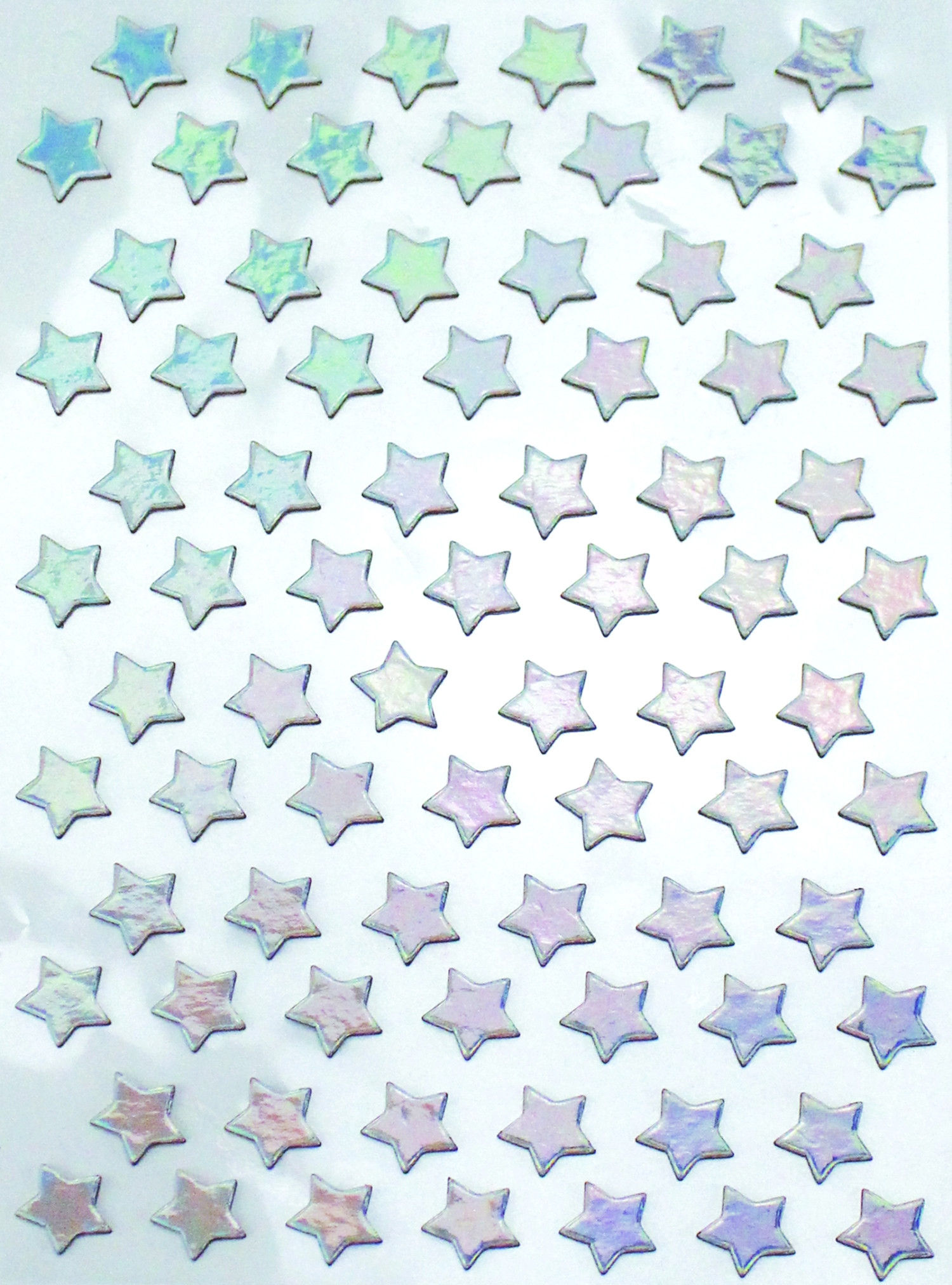 Stickers étoile argent 1,5 cm x 78 pcs