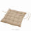 Miniature : Assise matelassée 40 x 40 cm polyester uni essentiel lin