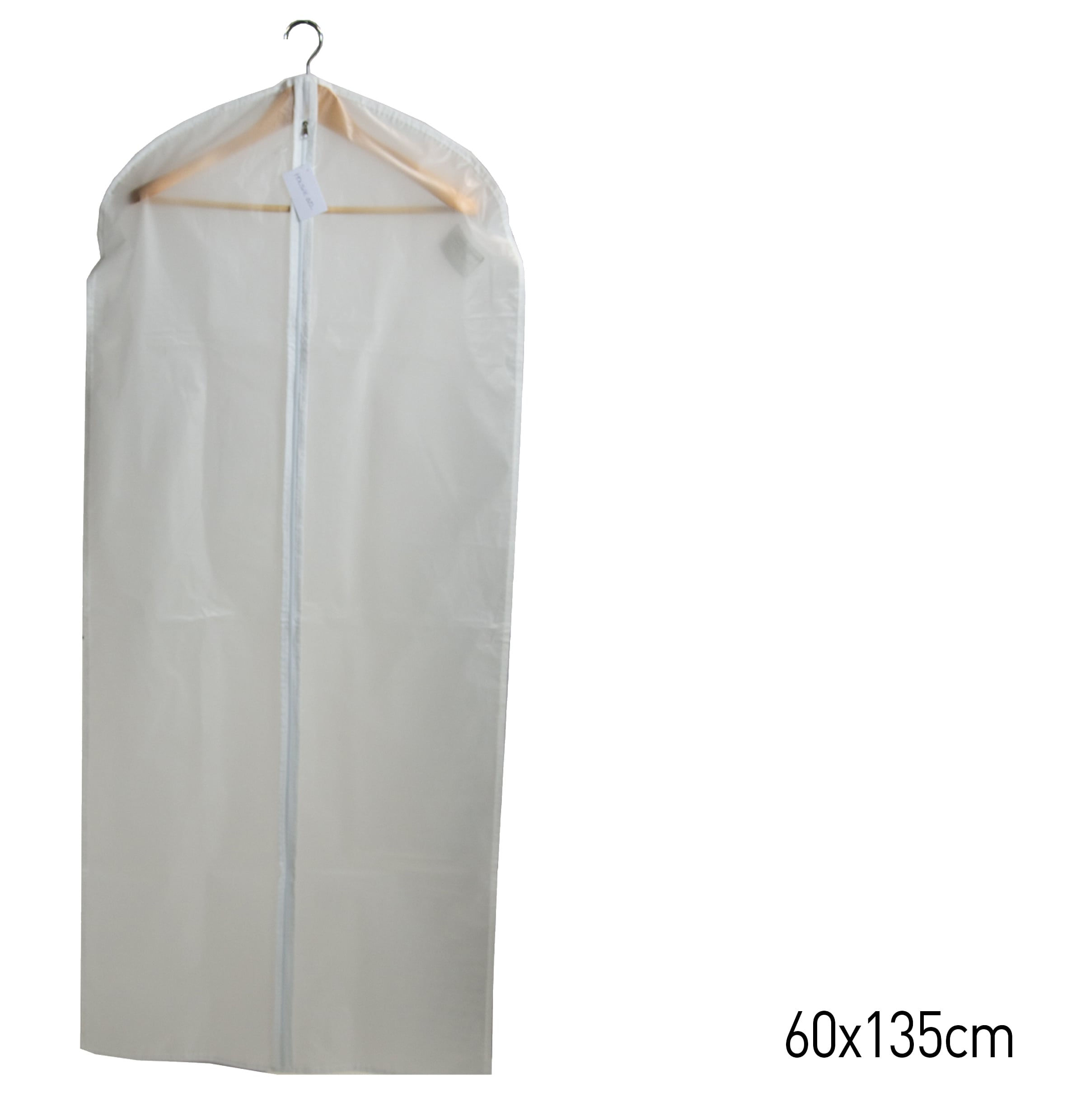 Housse vêtement 60x135 blanc peva