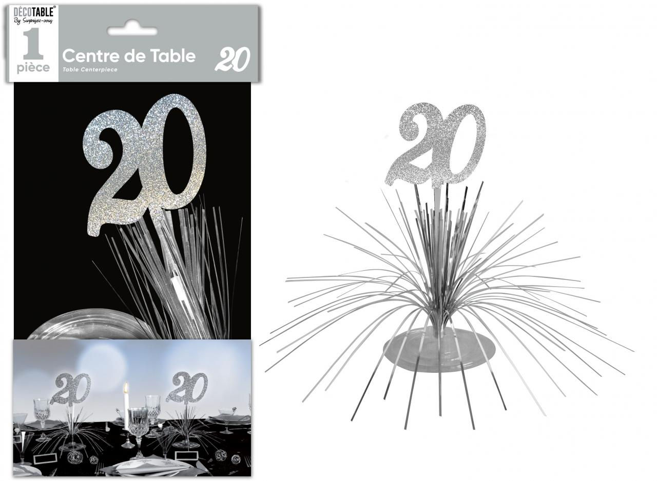 Centre de table 20 ans