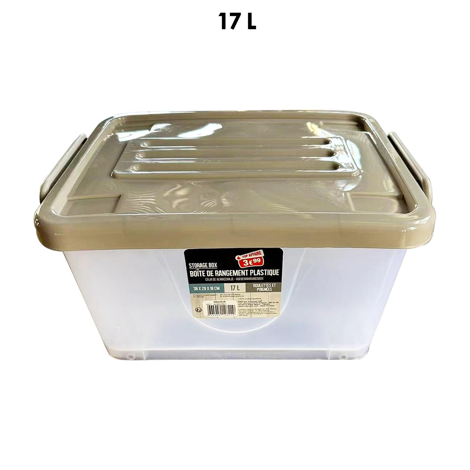 Boite de rangement plastique 17l