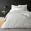 Miniature : Housse de couette 2 personnes 240 x 220 cm percale uni 78 fils percaline white