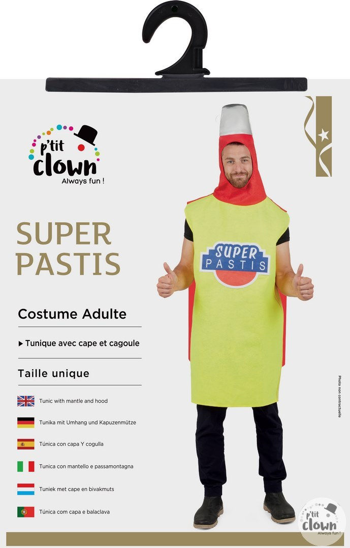 Miniature : Costume super pastis - adulte - taille unique