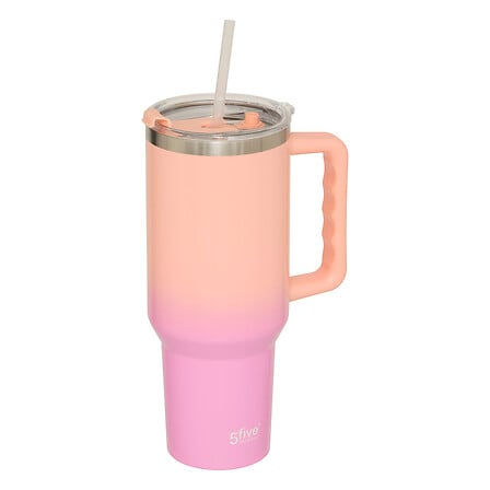 Miniature : Mug isotherme avec poignée Tie'n Dye 1,2 l. inox assorti