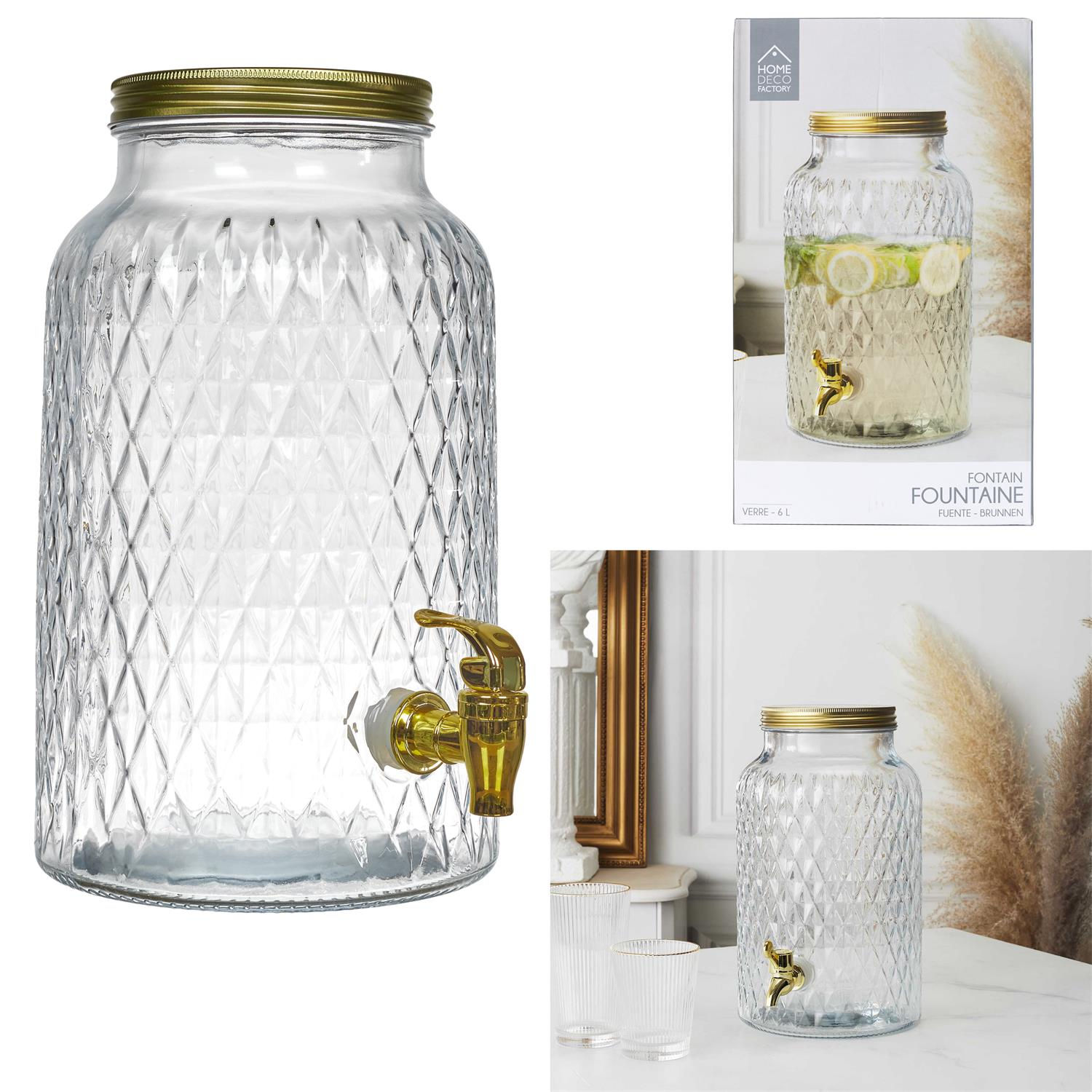 Fontaine design diamant 6l