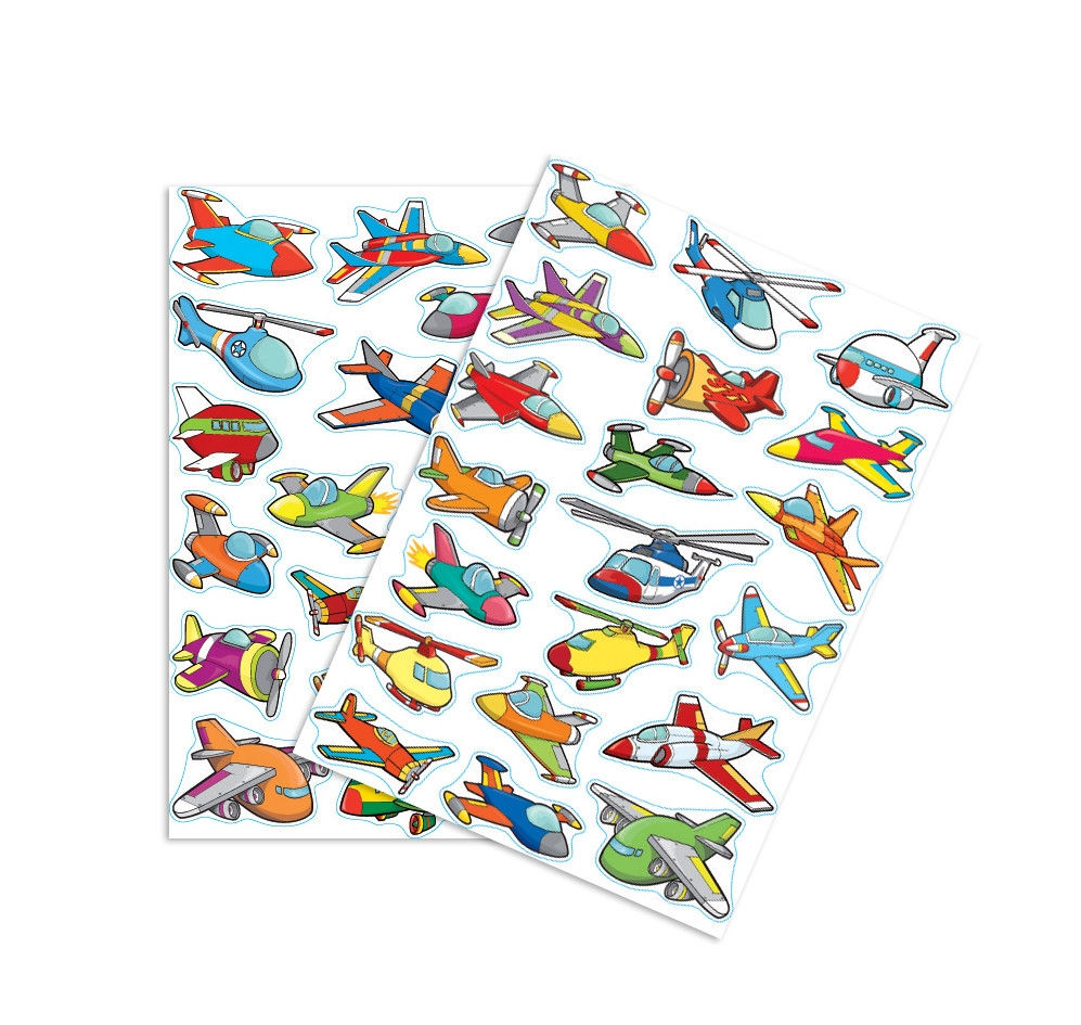 Gommettes avions de 3 à 6 cm x 39 pcs