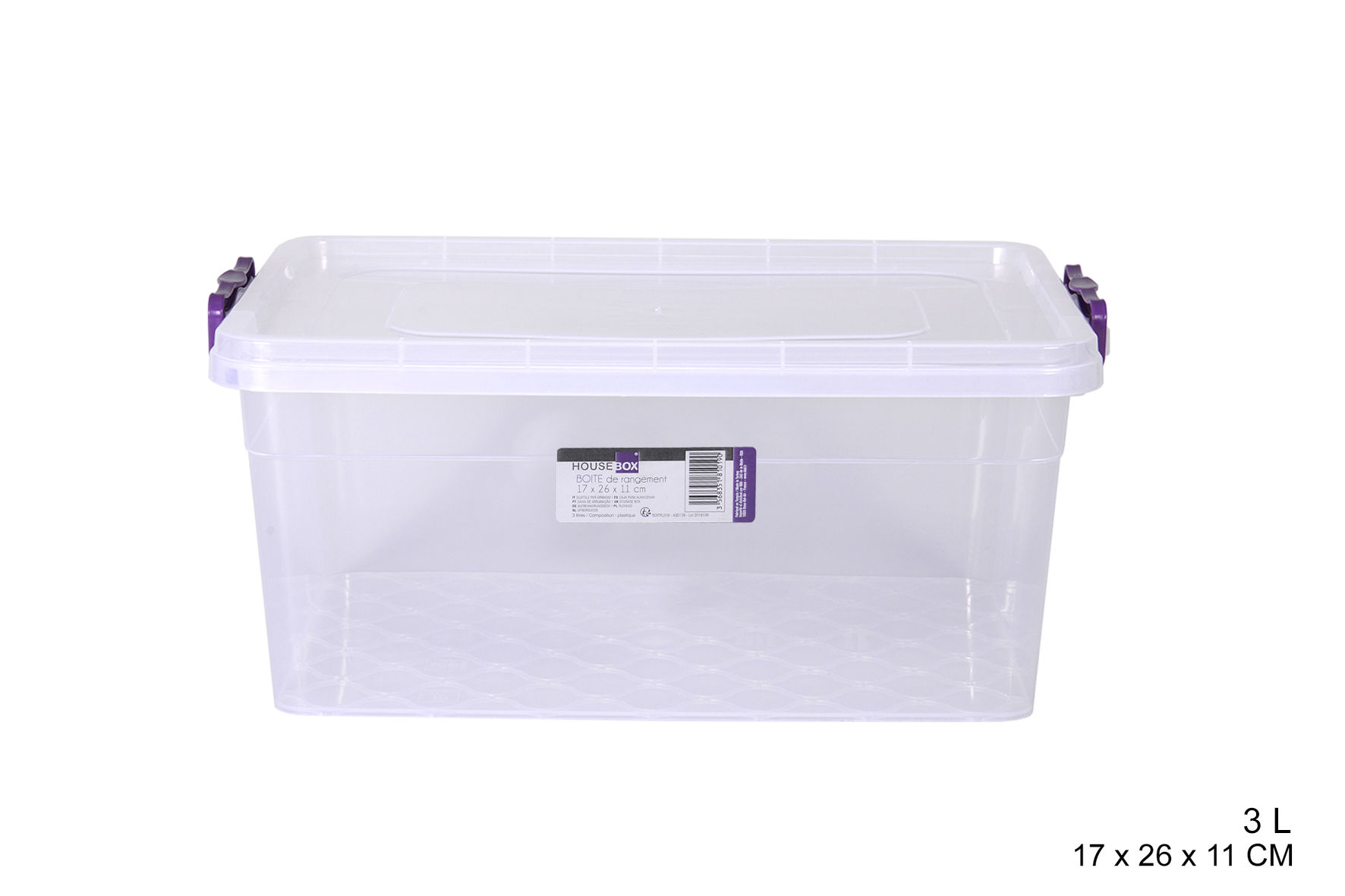 Boite plastique rgt 3L