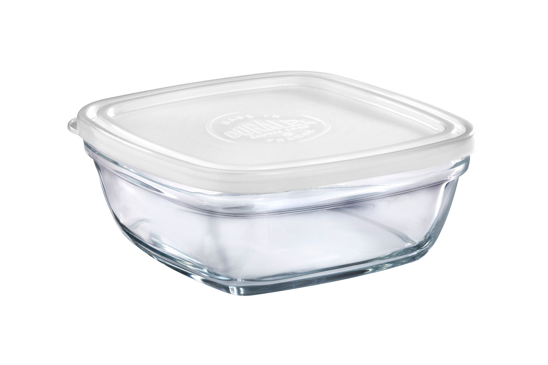 Saladier 20cm lys carré verre +couver