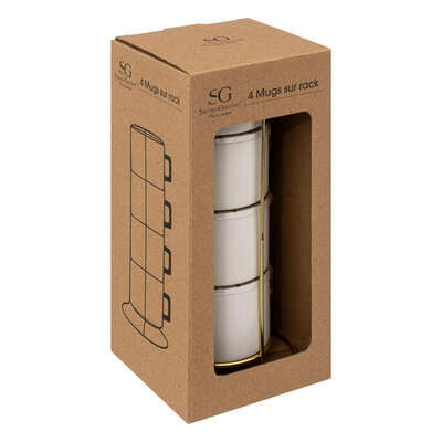 Miniature : Rack 4 tasses s arya 17cl