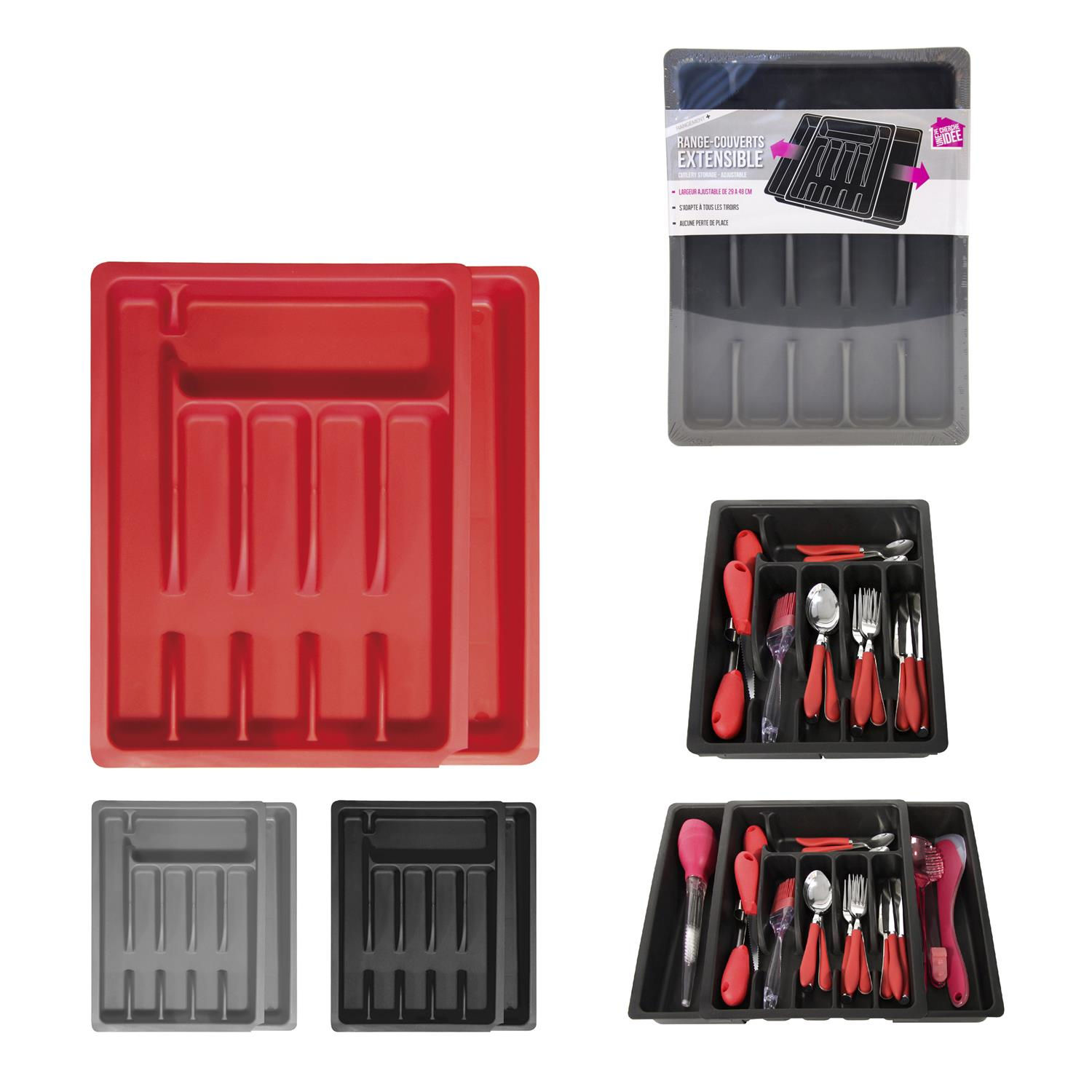 Range couverts ajustable