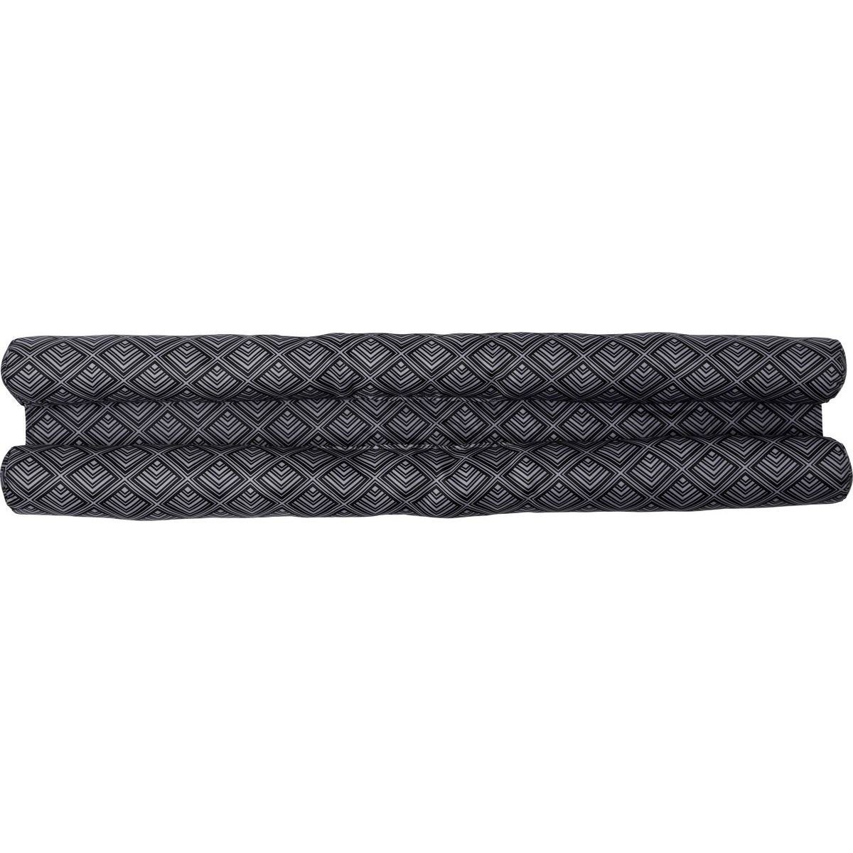 Boudin de porte double bourrelet 80 cm cairo - gris anthracite/noir
