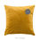 Miniature : Coussin déhoussable 50 x 50 cm occultant velours relief analia ocre