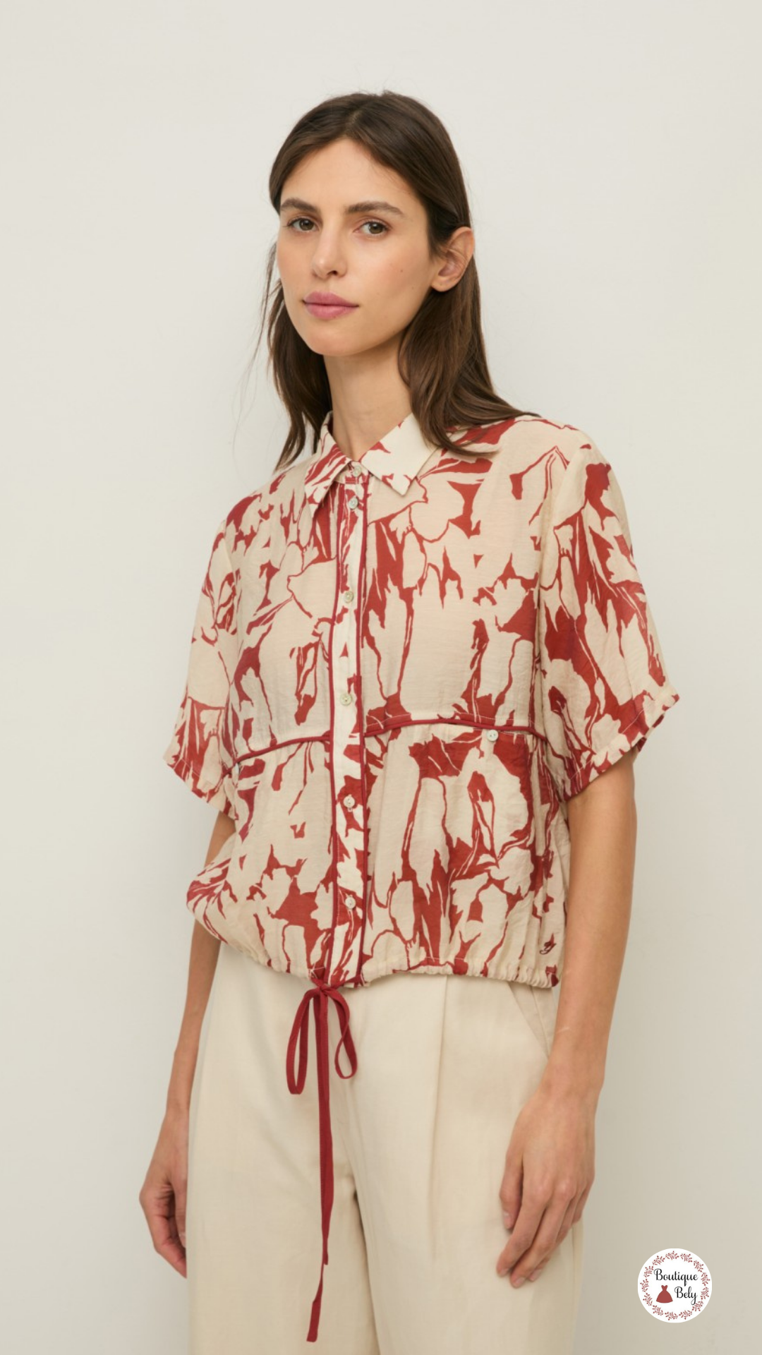 BLUSA ESTAMPADO FLORES YERSE