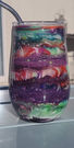 Tie dye wine tumbler