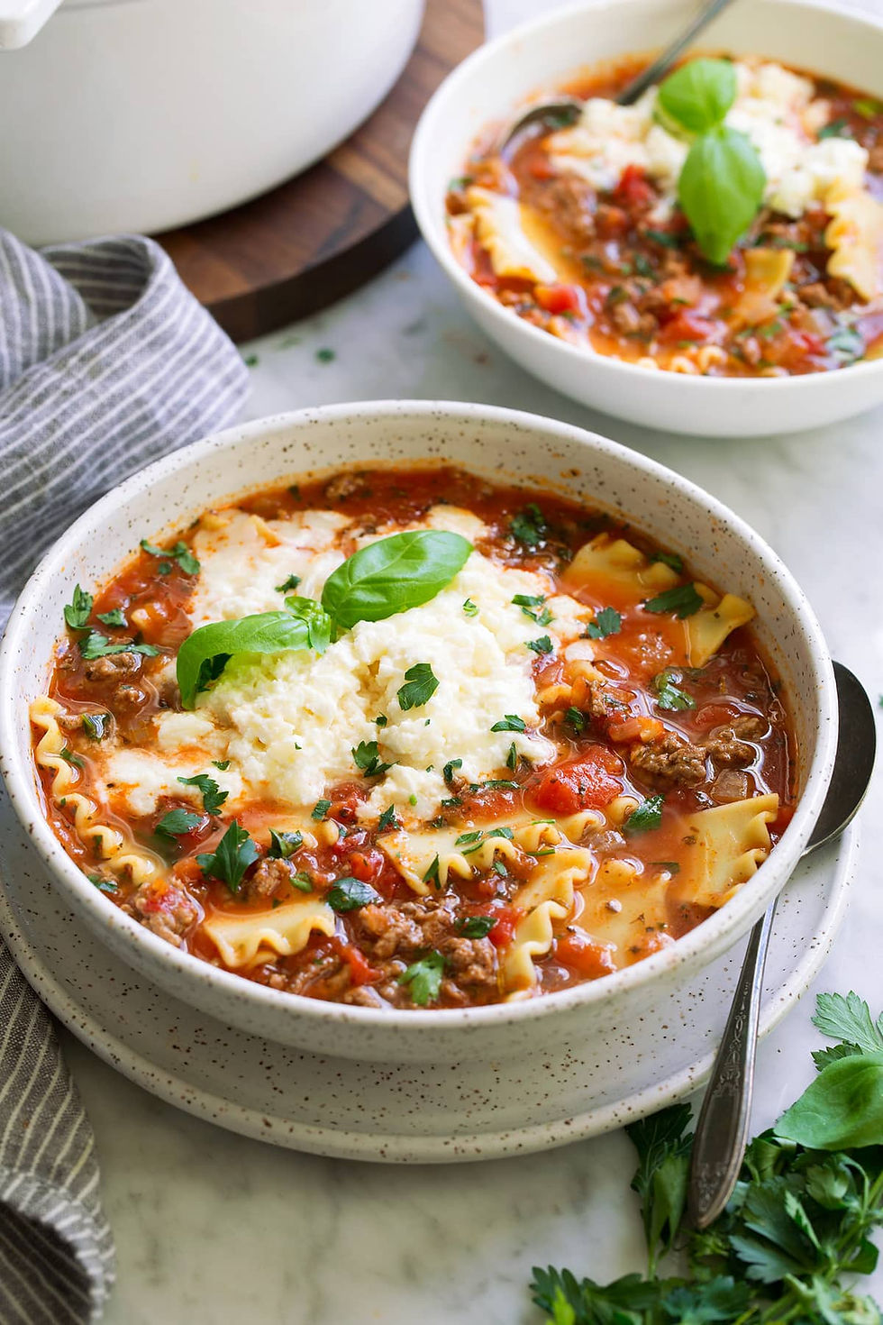 Easy Weeknight Lasagna Soup
