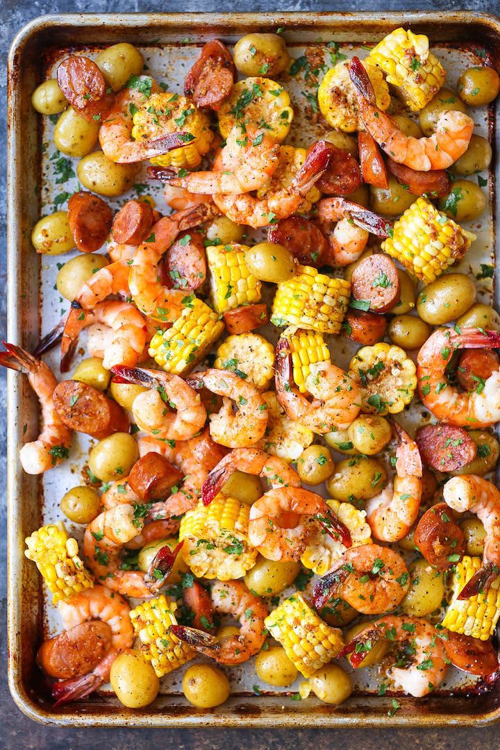 This Sheet Pan Shrimp "Boil" will change the way you feel about sheet pan meals!