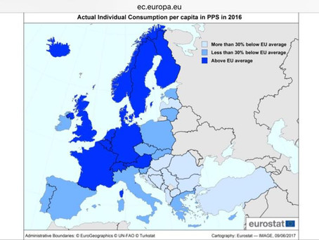 România, a treia în coada listei la puterea de cumpărare în UE